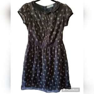 Tiralahilacha Peter pan neckline, floral dot dress size medium